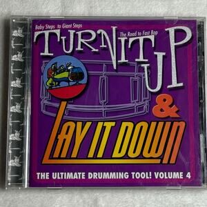 Turn It Up & Lay It Down Volume 4 CD – Baby Steps to Giant Steps Drum Play-Along